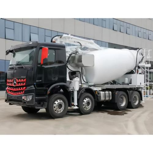 30m 8 Cubic Meters Truck Mounted Concrete Mixer Pump Cement Mixer Truck with Pump